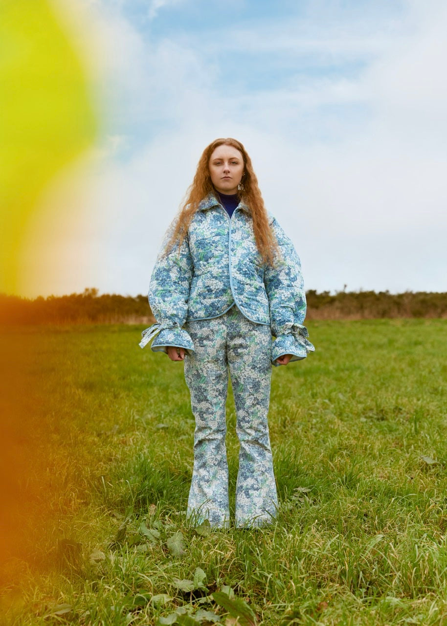Veste fleurie matelassé
