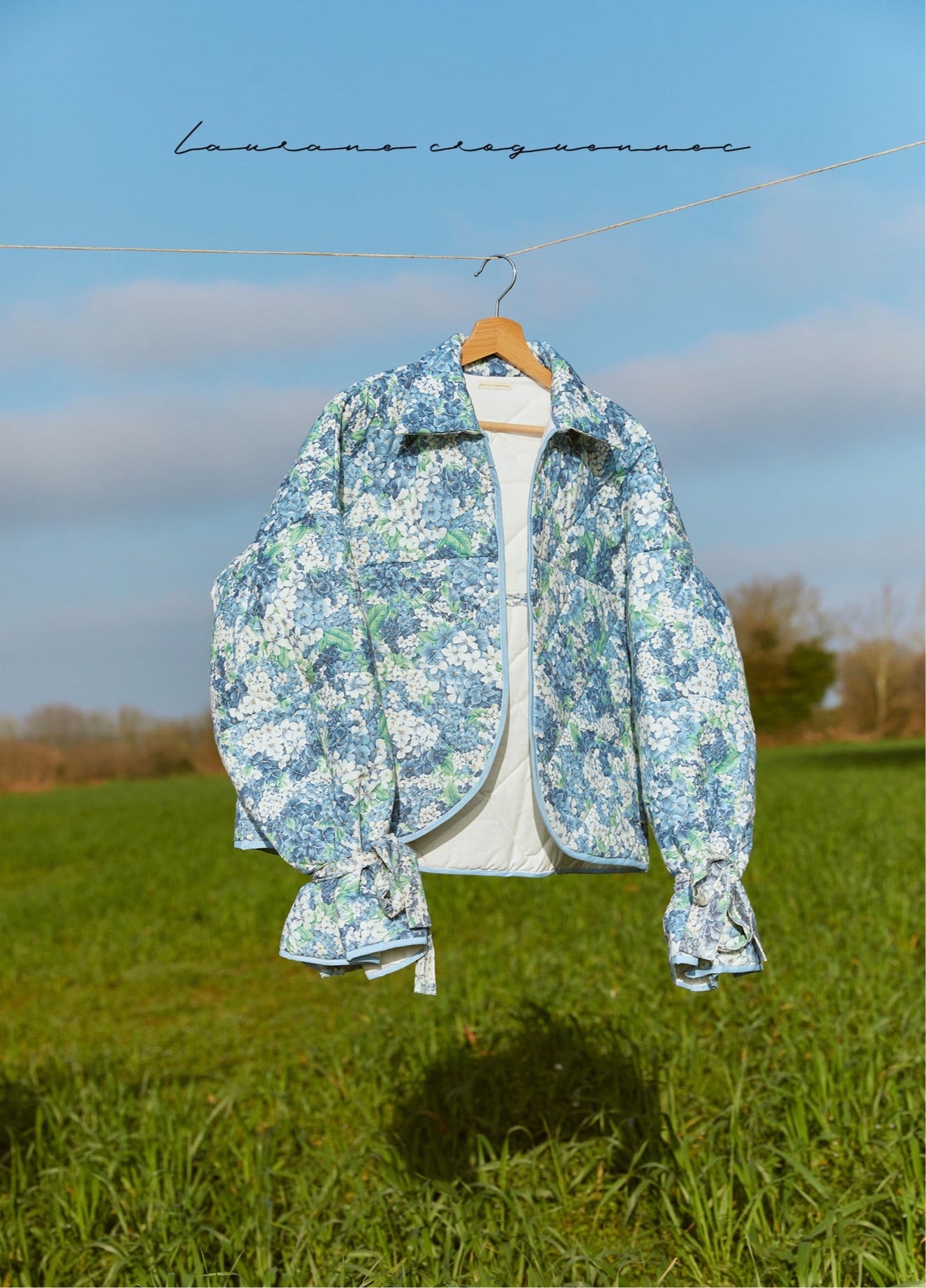 Veste fleurie matelassé