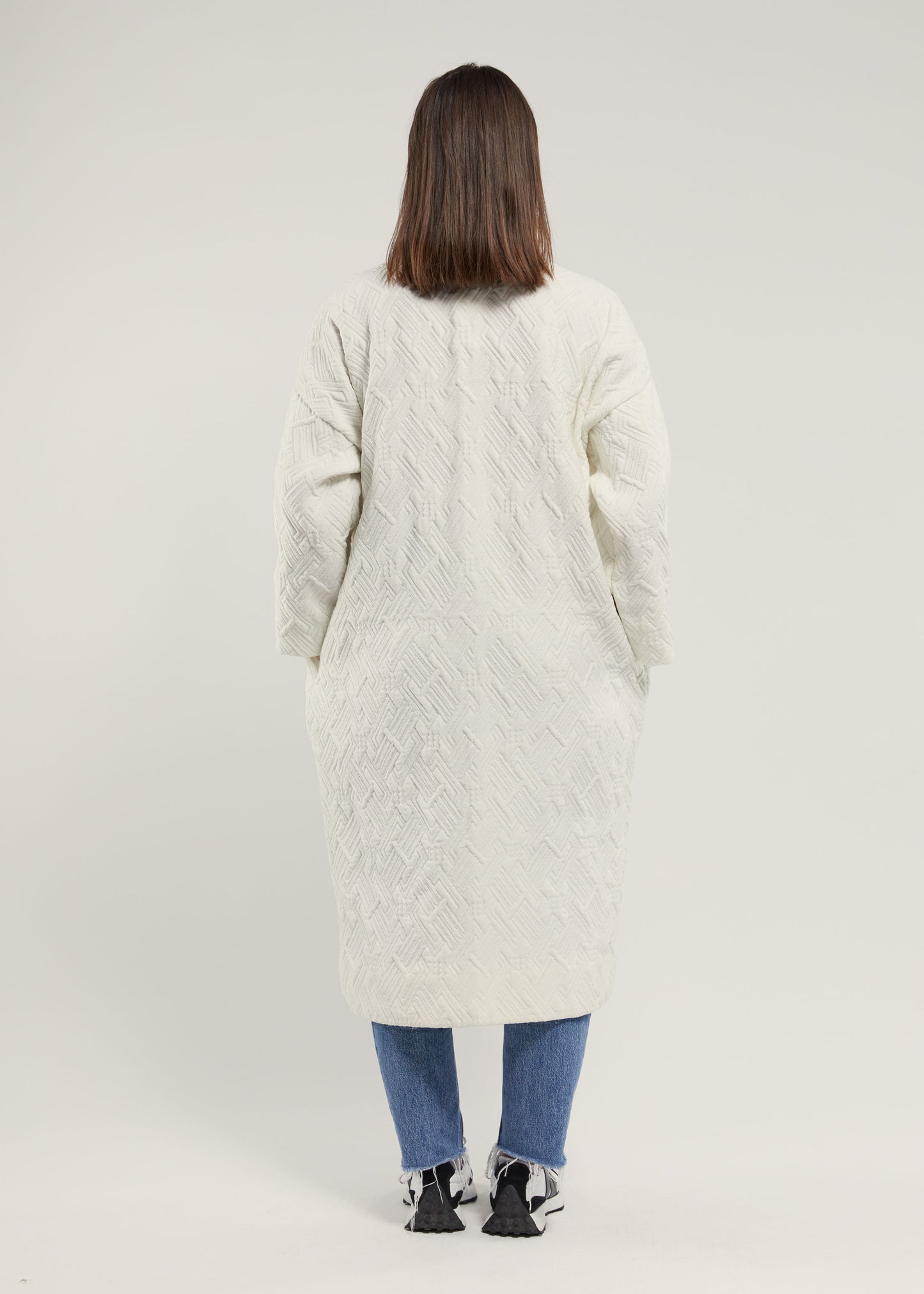 Veste blanche molletonné