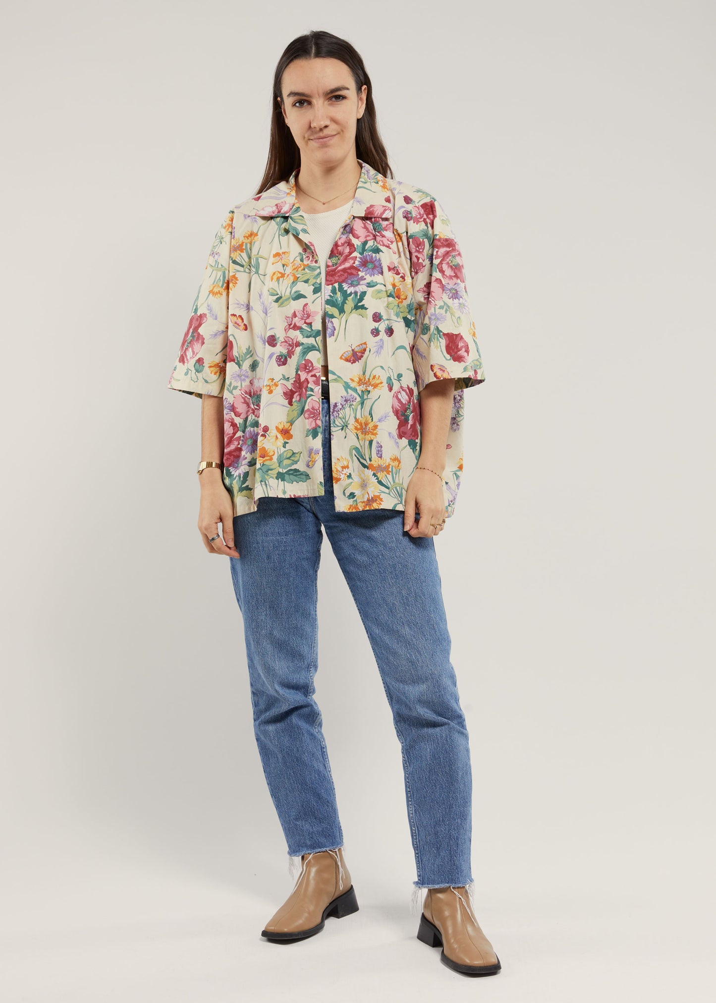 Chemisette loose fleurie