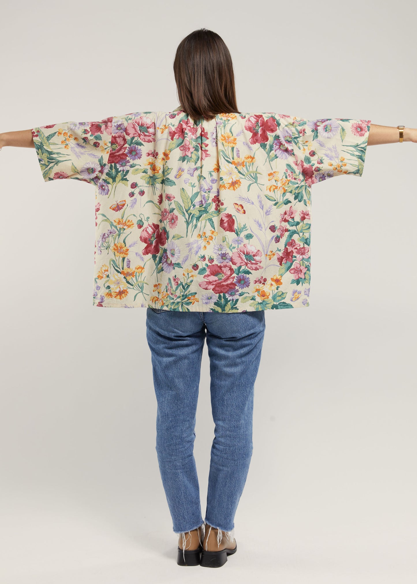 Chemisette loose fleurie