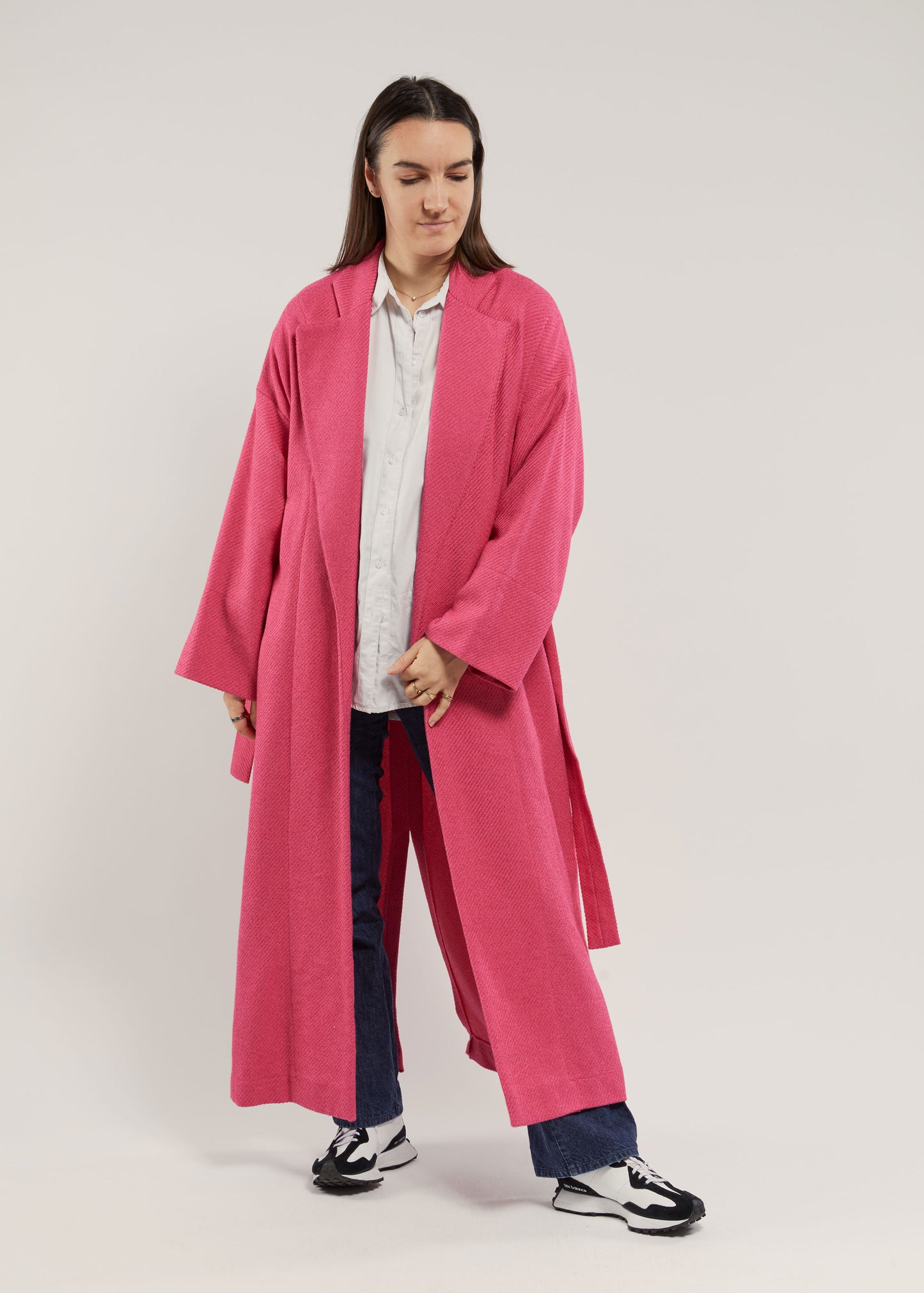Manteau style tailleur rose